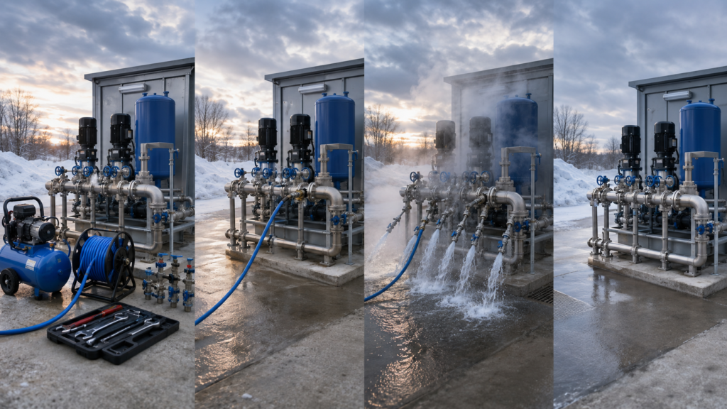 The Pump Station Blow-Out Procedure Step by Step